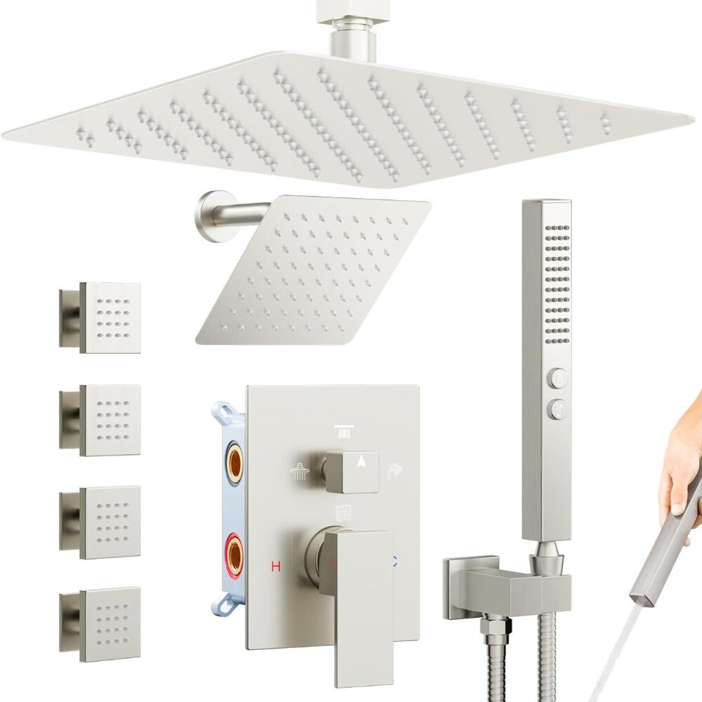 Brand New Rainfall Body Spray Jets Shower System Kit For Sale